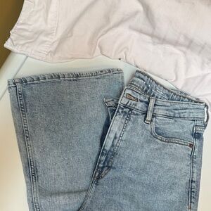 Old Navy High-Rise Flare Jeans in Light Blue